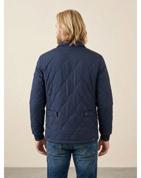 Marineblaue Steppjacke