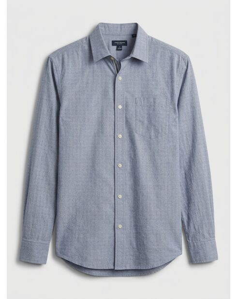 Chemise Slim Alpha Icon imprimée  bleue