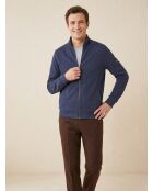 Blouson en jersey bleu moyen