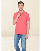Polo droit rose vif