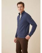 Blouson en jersey bleu moyen