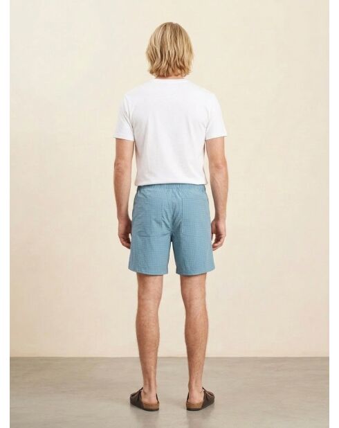 Pantaloncini Pozy con piccoli quadretti blu