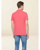 Polo droit rose vif