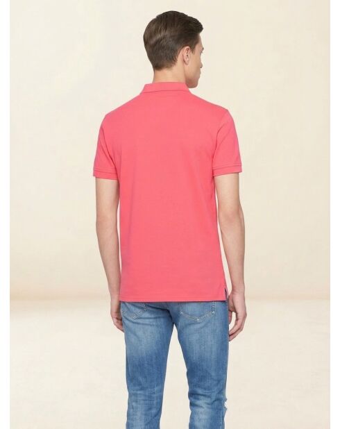 Polo droit rose vif