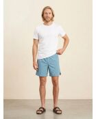 Pantaloncini Pozy con piccoli quadretti blu