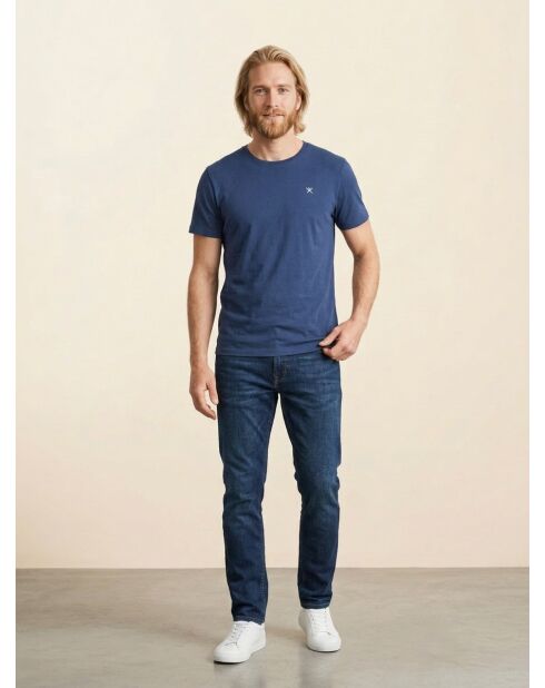 T-Shirt Uni Logo bleu foncé