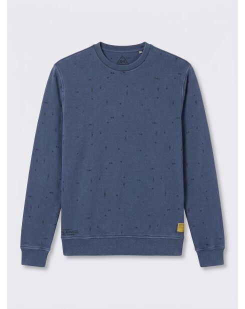 Sweat Wizage imprimé bleu