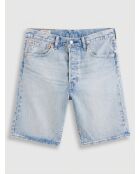 501 Blaue Jeansshorts mit Saum