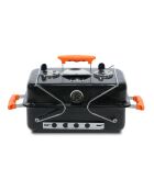 Schwarzer tragbarer Grill - 51x31,5x37,5 cm