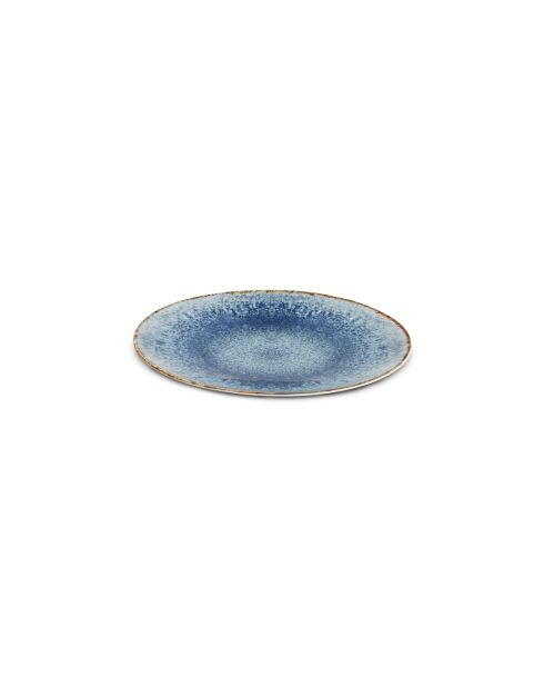 Rivage Azur, 18-teiliges Tafelset aus Porzellan, blau