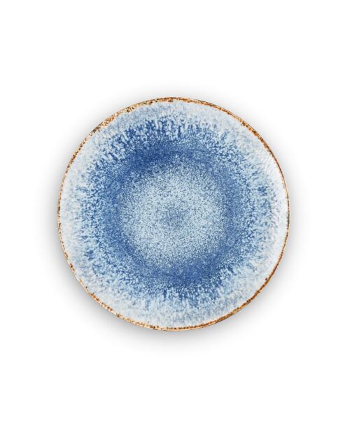 Rivage Azur, 18-teiliges Tafelset aus Porzellan, blau