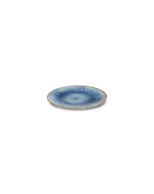 Rivage Azur, 18-teiliges Tafelset aus Porzellan, blau