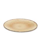 Service de table 18 pièces en porcelaine Rivage Sable jaune