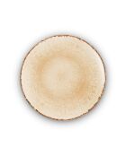 Service de table 18 pièces en porcelaine Rivage Sable jaune