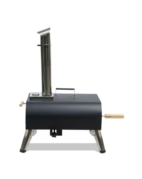 Horno para pizza con accesorios y funda protectora negra gratuita - 70x39x72 cm