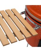 Barbecue Kamado con copertura protettiva arancione - 134x74x121 cm
