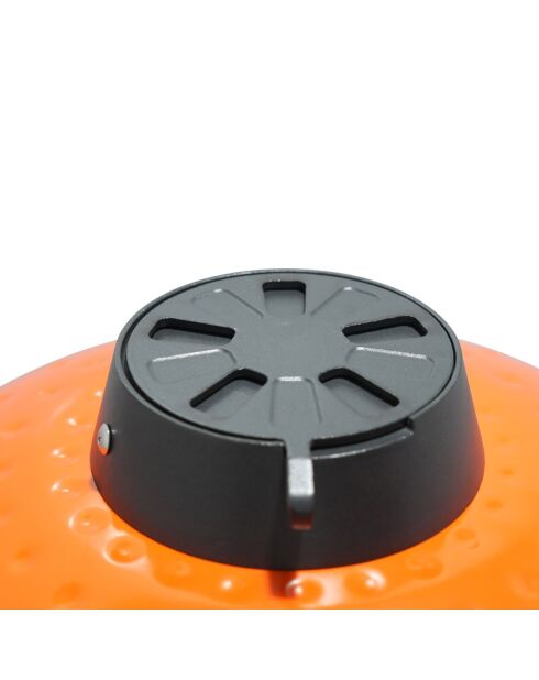 Barbecue Kamado con copertura protettiva arancione - 134x74x121 cm