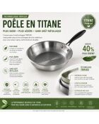 Sartén TITANIO - Plata por inducción TRIPLEX - 24 cm