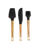 Juego de utensilios de pastelería Sève plateado/negro de 3 piezas