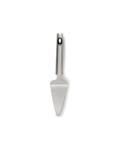 Pala plateada de acero inoxidable para tartas, 26 cm