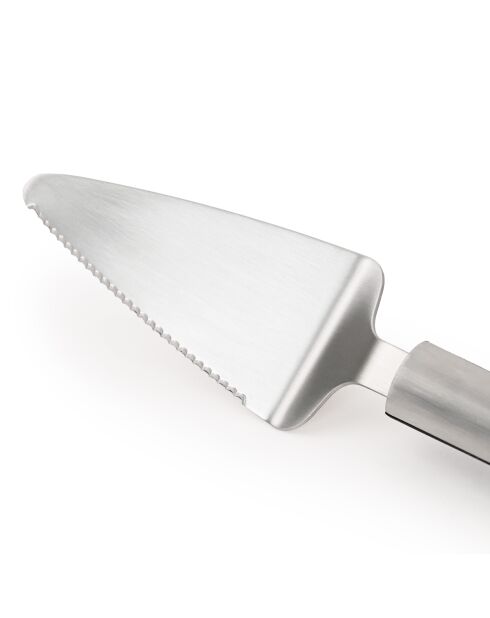 Pala plateada de acero inoxidable para tartas, 26 cm