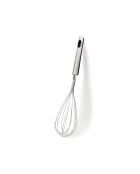 Batidor de utensilios de acero inoxidable plateado, 33 cm