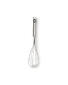 Batidor de utensilios de acero inoxidable plateado, 33 cm