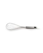 Batidor de utensilios de acero inoxidable plateado, 33 cm