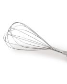 Batidor de utensilios de acero inoxidable plateado, 33 cm