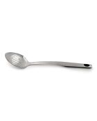 Cucchiaio da portata forato 36 cm Utensile in acciaio inossidabile argentato - 36,2x6,9x5,9 cm