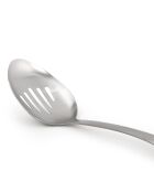 Cucchiaio da portata forato 36 cm Utensile in acciaio inossidabile argentato - 36,2x6,9x5,9 cm