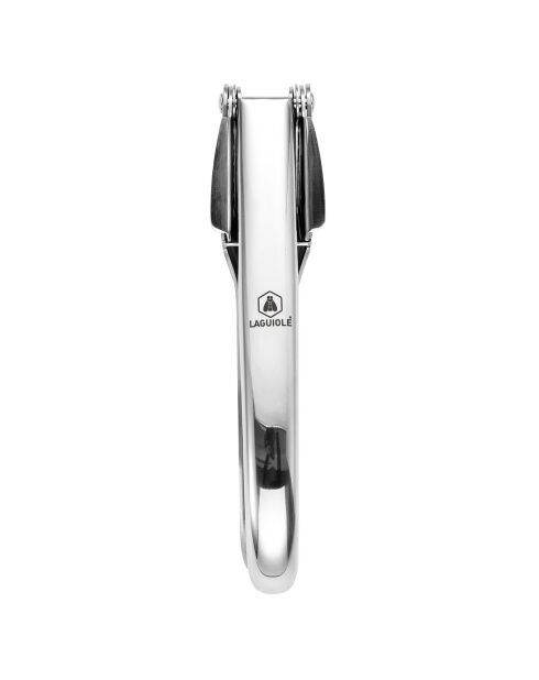 Exprimidor de ajos de 19 cm, acero inoxidable 18/8 plateado, 19 x 6 x 4 cm