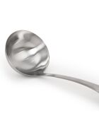Cucharón para utensilios de acero inoxidable plateado, 34 cm