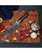 Core Damast Santokumesser mit Holster - 29 cm