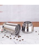 Cafetera italiana plateada - 450 ml