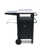 Chariot de BBQ avec rangement avec housse deprotection noir - 85.2x54.5x90.5 cm