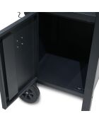 Chariot de BBQ avec rangement avec housse deprotection noir - 85.2x54.5x90.5 cm