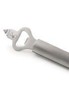 Abridor de botellas para utensilios de acero inoxidable plateado, 19,5 cm