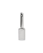 Rallador de 25 cm, utensilio de acero inoxidable bañado en plata y 1,5 mm
