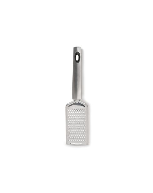 Rallador de 25 cm, utensilio de acero inoxidable bañado en plata y 1,5 mm