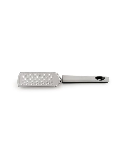 Rallador de 25 cm, utensilio de acero inoxidable bañado en plata y 1,5 mm