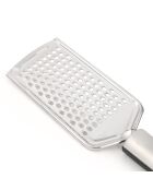 Rallador de 25 cm, utensilio de acero inoxidable bañado en plata y 1,5 mm