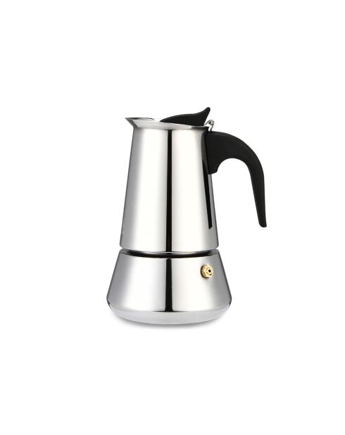 Cafetera italiana plateada - 200 ml