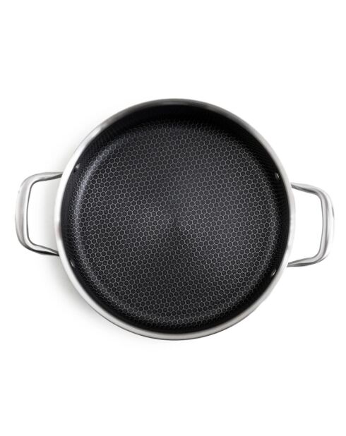 Collar triplex de acero negro plateado - 32 cm