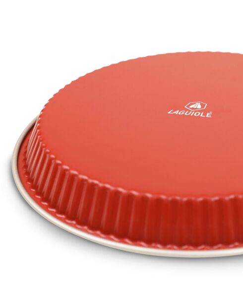 Tarteform aus Champagner/Terrakotta, 28 cm