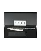 Couteau chef avec étui sen noir - 32.5 cm