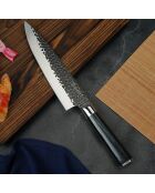 Couteau chef avec étui sen noir - 32.5 cm