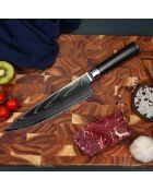Couteau chef Core damas avec étui noir - 32.5 cm