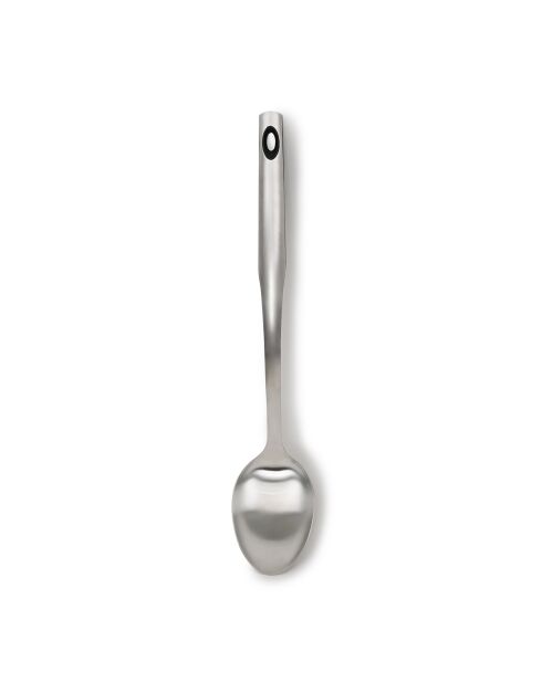 Cuchara para servir de acero inoxidable plateado de 36 cm, 36,2 x 6,9 x 5,9 cm