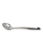 Zilverkleurige roestvrijstalen serveerlepel van 36 cm - 36,2x6,9x5,9 cm